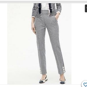 J Crew Remi Pant in Gingham with buttons!